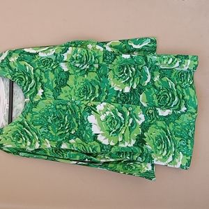 ISAACMIZRAHILIVE! GREEN CABBAGE CARDIGAN SIZE MEDIUM